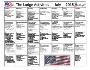 july resident calendar 2018